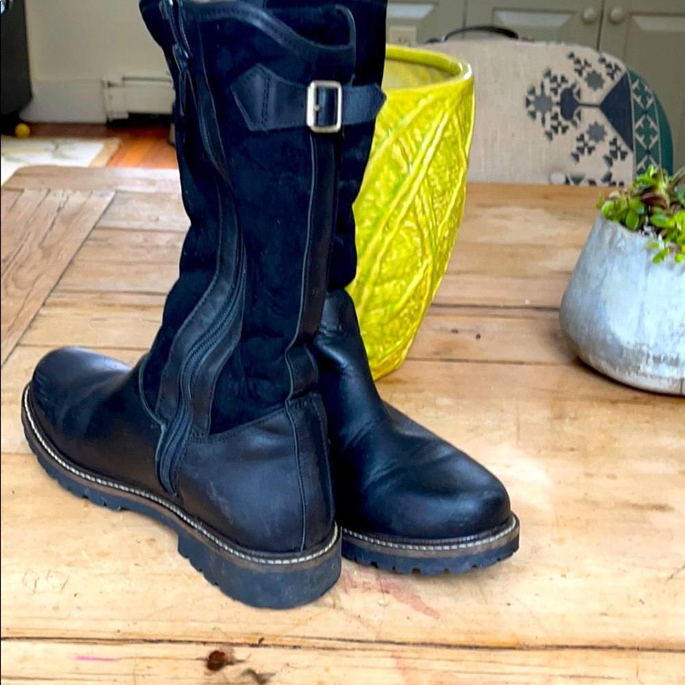 Dirndle +Bua black shearling  lined boots